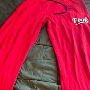 Pink sweat pants